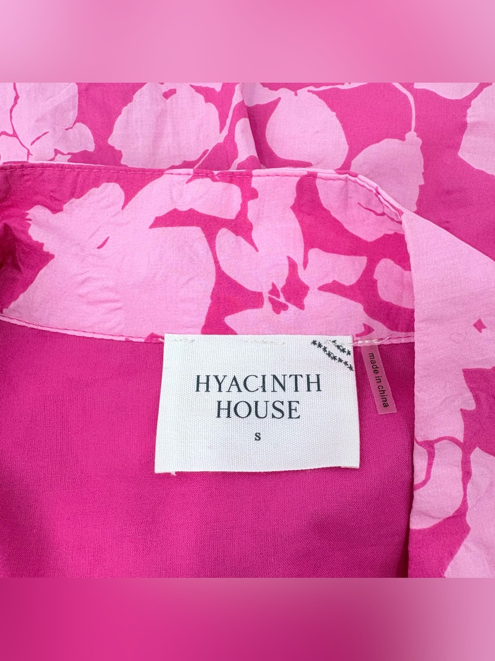 Hyacinth House Pink Textured Floral Hillsborough Midi Dress - Picture 15 of 16